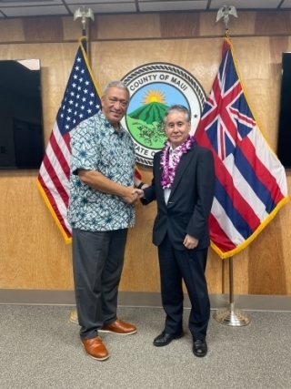 Visit with Mayor Bissen
