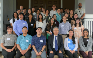 JET participants and guests with Consul General Kodama