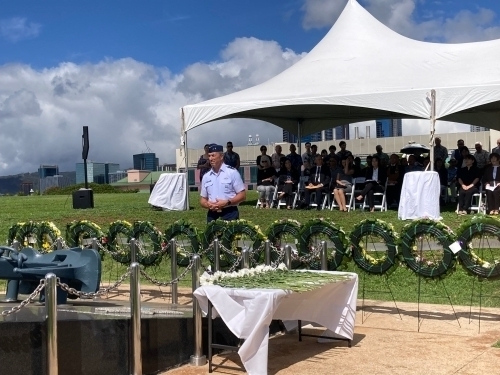 Wreath offering by the US miltary