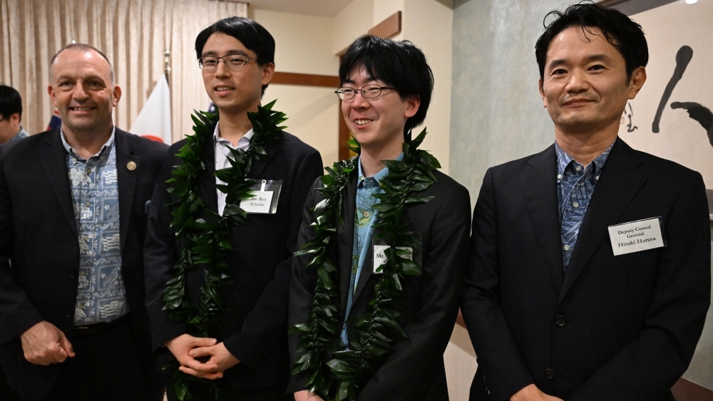 Governor Green,Kisei Ichiriki, 10-dan Shibano and DCG Haruta 